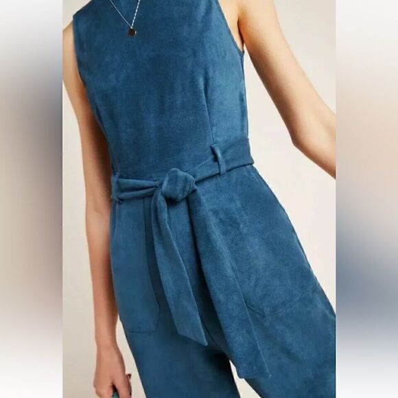 Anthropologie faux suede jumpsuit NWT - Picture 3 of 9